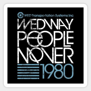 Wedway Transportation System Peoplemover 1980 Vintage Magnet